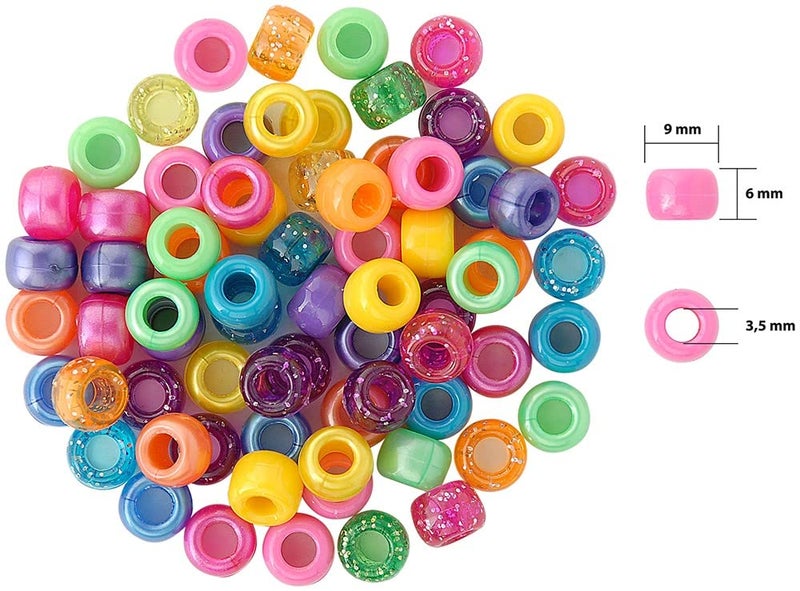 The Beadery Beadery B6262 The Sparkles Pony Bead Box - approximately 2300 beads - Image 2